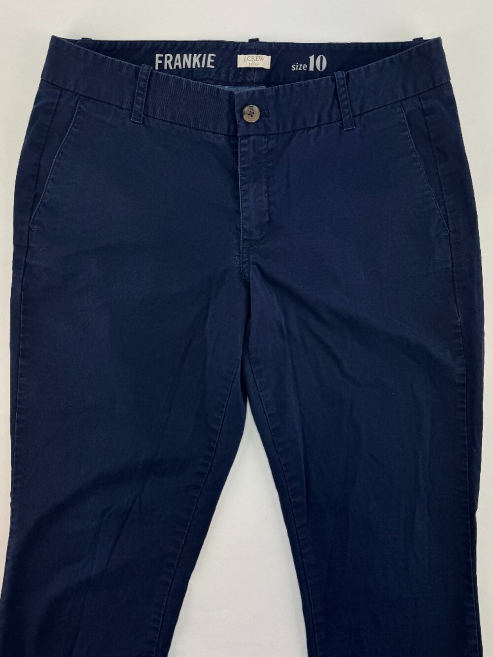 Women’s J Crew Frankie Pants size 10 Dark Blue Chino